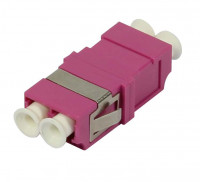 LWL-Kupplung, LC-Buchse/LC-Buchse, 50/125u Multimode OM4, erika-violett, duplex, PC, ohne Flansch, S LWL-Kupplung, LC-Buchse/LC-Buchse, 50/125u Multimode OM4, erika-violett, duplex, PC, ohne Flansch, S