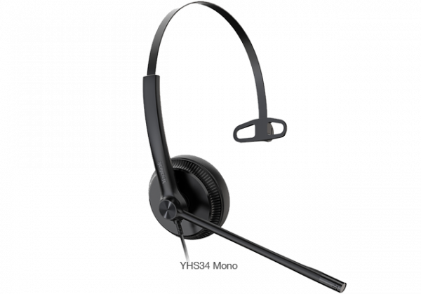 Yealink SIP zub. QD/RJ YHS34 Lite, Monaurales Headset mit No