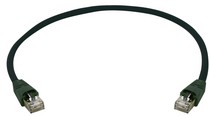 Telegärtner Patchkabel CAT6A, 7,5m, Schwarz, 500MHz, S-STP(S/FTP), PE, IP20-IP20,