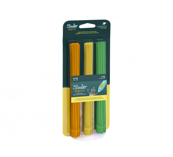 3Doodler Filament / Start+ / 75 / orange, gelb, grün / "Garden Blend Mix"