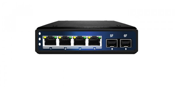 ALLNET Switch industrial unmanaged Layer2 6 Port GbE  4x GbE  2x SFP  Lüfterlos , IP40  ALL-SGI8