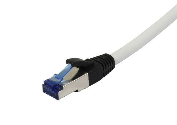 Patchkabel RJ45, CAT6A 500Mhz,40m, weiss, S-STP(S/FTP), PUR(Superflex), Außen/Outdoor/Industrie, AWG