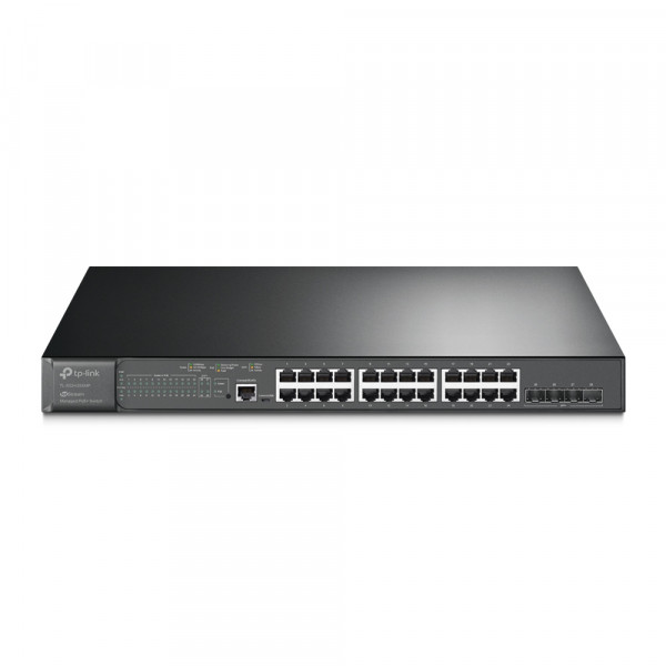 TP-Link - TL-SG3428XMP - JetStream 24-Port Gigabit and 4-Port 10GE SFP+