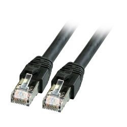 Patchkabel RJ45, CAT8.1 2000Mhz, 2m, schwarz, S-STP(S/FTP), BC, LSZH,