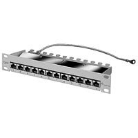 Telegärtner Patch Panel 12xRJ45 CAT6A 10" 1HE