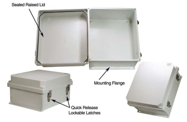 ALLNET Gehäuse outdoor IP66 wetterfest ohne Durchbrüche