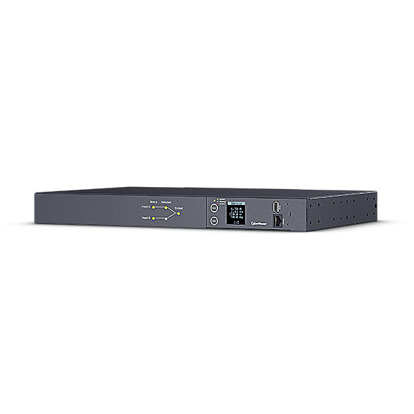 CyberPower PDU ATS, Metered, 230V/16A, 1HE, 8xC13/2xC19 Ausgang, 2xC20 Eingang,