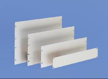 Knürr zub.Blindplatte 3HE, Lichtgrau, lackiert,