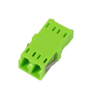 LWL-Kupplung, LC-Buchse/LC-Buchse, 50/125u Multimode OM5, lime Green, duplex, PC, ohne Flansch, Syne LWL-Kupplung, LC-Buchse/LC-Buchse, 50/125u Multimode OM5, lime Green, duplex, PC, ohne Flansch, Syne