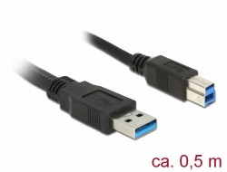 Kabel USB 3.0 A (St) => B (St) 0,5m *DeLock*