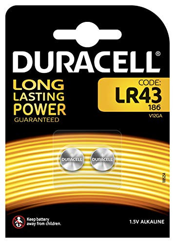 Batterien Knopfzelle LR43/LR1142 *Duracell* 2er Pack