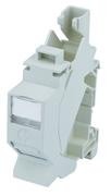 Telegärtner Modulträger, Hutschiene, incl.1xAMJ-S-Modul, 1-Pack, Tragschienen-Verbinder, T568A, (Key