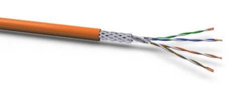 Voka 1000MHz Kabel CAT7 Halo S-STP(S/FTP) SLAN 1000m Trommel Orange; B2ca,
