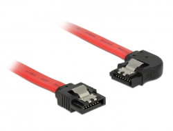 Kabel SATA-3 intern 0,50m Stecker(gerade/gewinkelt) rot *DeLock*