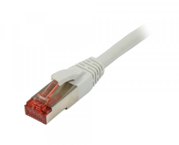 Patchkabel RJ45, CAT6 250Mhz,15m grau, S-STP(S/FTP),TPE(Superflex), Synergy 21,