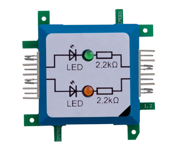 ALLNET BrickRknowledge LED dual grün &amp; orange Signal durchverbunden