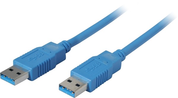 Kabel USB3.0, 1.0m, A(St)/A(St); blau,