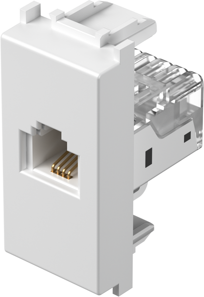 TEM Serie Modul Steckdosen SOCKET TEL KSRJ11 6/4 1M PW