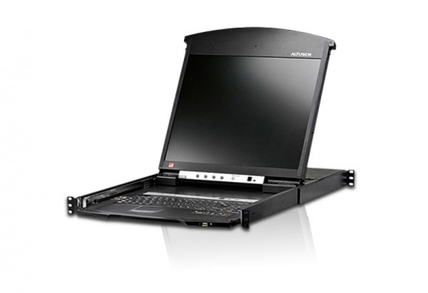 Aten KVM/TFT 8-fach, 19" 1HE, incl.KVM/TFT 19", IP, Dual Rail, HDMI/VGA/USB/PS_2/RJ45