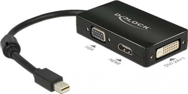 DeLock Adapter Displayport mini > VGA / Displayport / HDMI / DVI 24+1pin