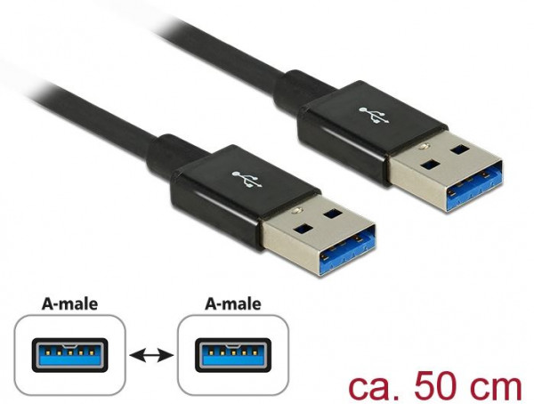 Kabel USB 3.1 A (St) => A (St) 0,5m *DeLock*
