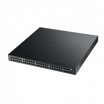 Zyxel Switch XGS3700-48HP, 48x Gigabit HPoE+ Ports, 4x SFP+ 10G, full managed, L2/3, 460W