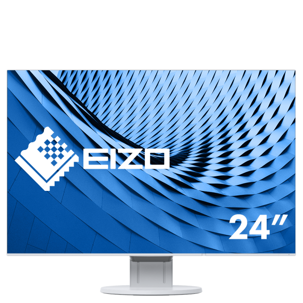 Eizo FlexScan EcoView UltraSlim EV2456-WT Monitor weiß 24"Zoll, IPS, Mehrschirmbetrieb