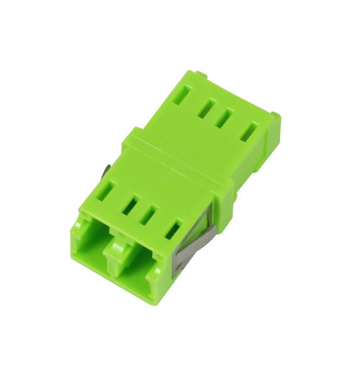 LWL-Kupplung, LC-Buchse/LC-Buchse, 50/125u Multimode OM5, lime Green, duplex, PC, ohne Flansch, Syne