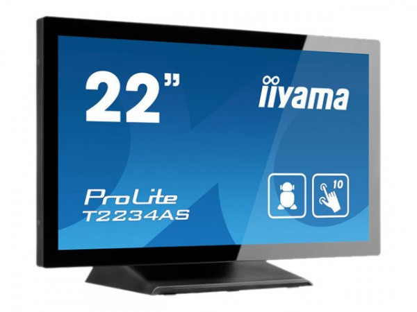 TFT-Touch 21,5"/54,6cm iiyama ProLite T2234AS *schwarz* 16:9