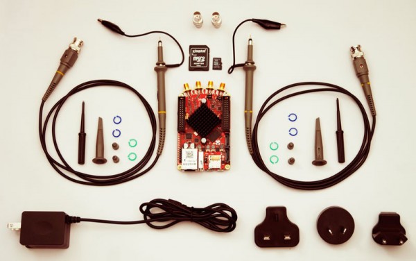 Red Pitaya Diagnose-Kit / Diagnose-Kit mit Red Pitaya Board V1.1, 2 x 100 MHz Tastkopf, 2 Adapter SM
