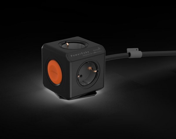Allocacoc Powercube Extended Remote 4xDosen(CEE7)->Stecker(CEE7) 1,5m, schwarz