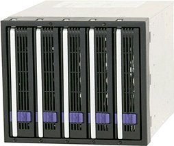 Mobile-Rack 3,5" SATA-II 5-fach ICY-Dock *schwarz*