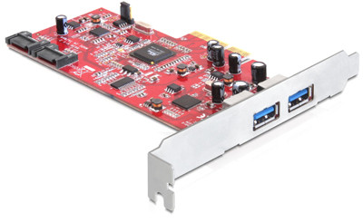Con USB 3.0 - PCI-E Karte - 2 Port + 2 x SATA *DeLock*