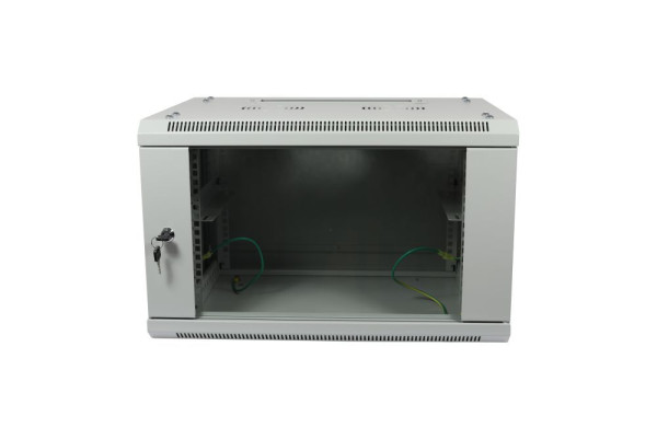 ALLNET 19"Wandgehäuse, 9HE, 1-teilig, T600mm, Lichtgrau, zerlegt(Flat Pack), SMA-Serie,