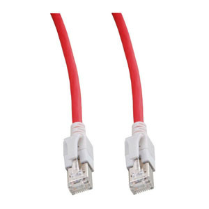 Patchkabel RJ45, VC LED, CAT6A 500Mhz, 1m, rot, LED in den Steckern!