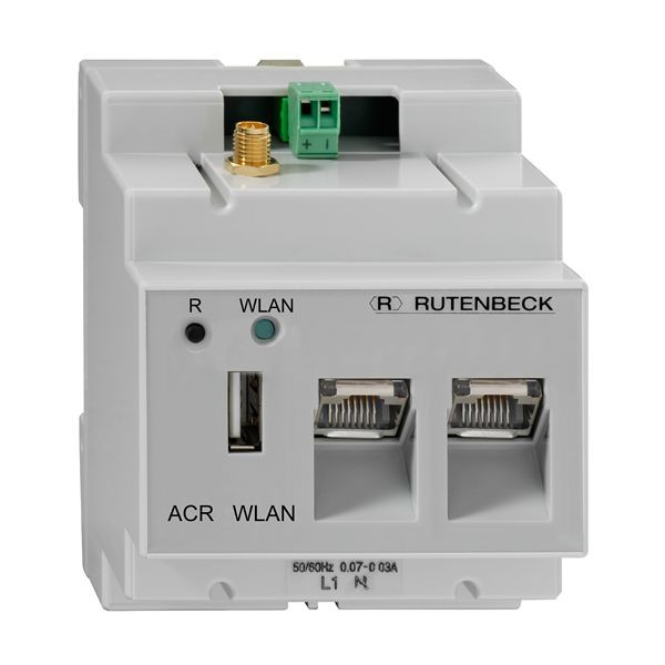 Rutenbeck Accesspoint 150Mbit, DIN, CAT5e, 2xRJ45, 1xUSB, lichtgrau, ACR WLAN 3xUAE/USB, REG-Accessp