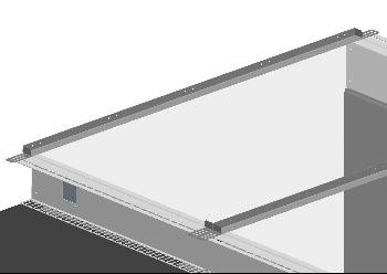 Knürr SmartAisle Endtrennleiste GB1200 (Paar), LIchtgrau,