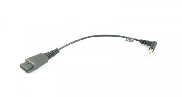 Jabra Kabel QD -> 2,5mm Klinke gewinkelt *PANASONIC/Linksys/Gigaset*