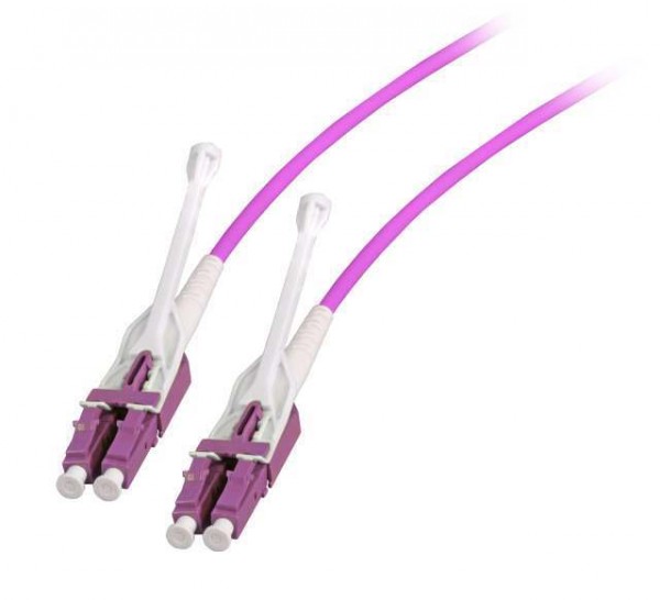 LWL-2-Faser-Patchk. 10mtr.LC-LC, 50/125um, OM4, Uniboot, AD=3mm;