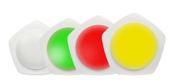 ALLNET CO2 Raumluftampel mit RGBW-LED´s / 1x MSR Sensorport / LAN (PoE) &amp; WIFI (Netzteil)