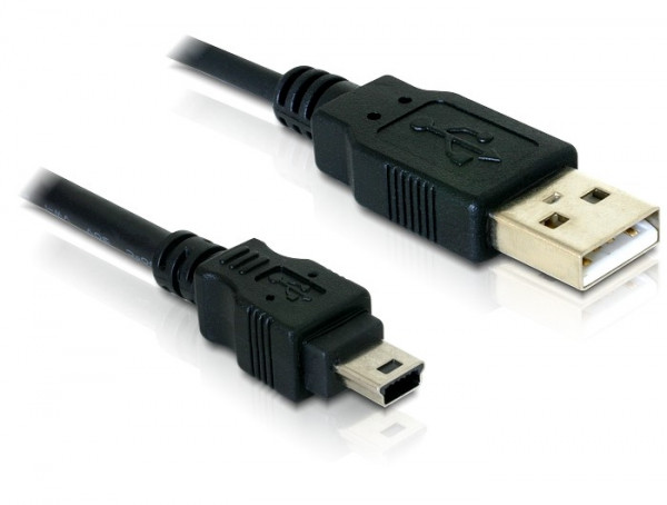 Kabel USB 2.0 A (St) => MINI 5-polig (St) 0,7m *DeLock*