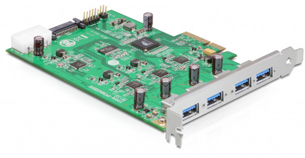 Con USB 3.0 - PCI-E Karte - 4 Port (Quad Channel) *DeLock*