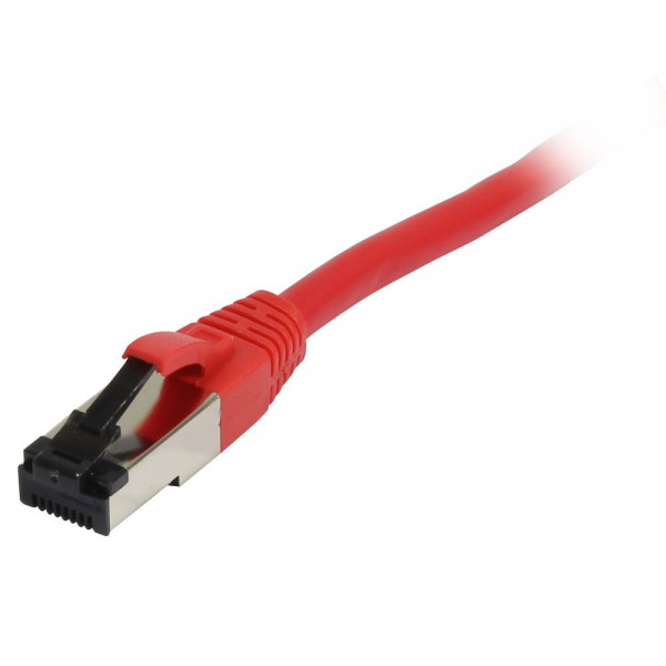 Patchkabel RJ45, CAT8.1 2000Mhz, 1.0m, rot, S-STP(S/FTP), TPE(Ultra SuperFlex), AWG26, Synergy 21