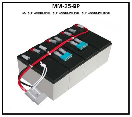 Akku OEM RBC25-MM-BP, f.SU1400RMXLI3U/RMI3U, Akkus mit Kabel,