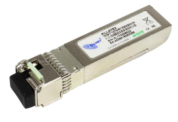 ALLNET Switch Modul ALL4763 SFP+(Mini-GBIC), 10Gbit, B(Bidi)A/LC, Tx1270nm/Rx1330nm, 9u, 20Km, Singl