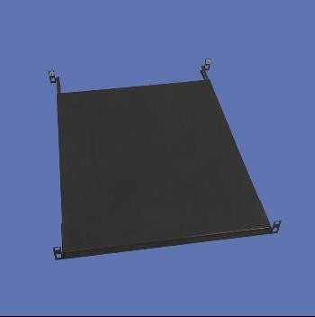 Knürr Schrank zbh. Zwischenboden, T800, fest, t=565-740, schwarz, Quick Fix, werkzeuglose Montage, n