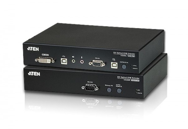Aten KVM-Extender; 20km.1xPC, 1xMon., DVI, USB, single Mode Fiber