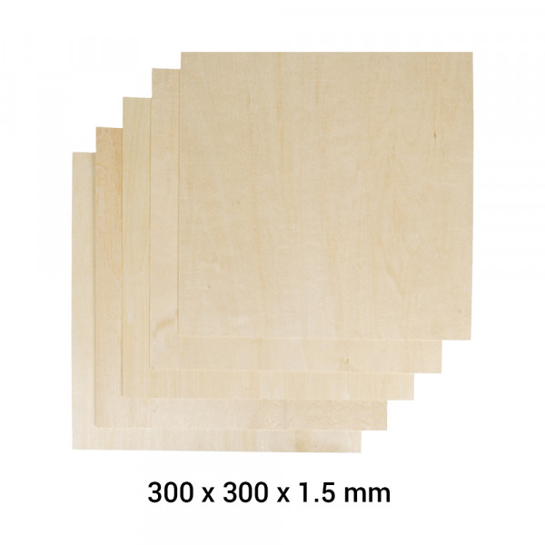 Snapmaker 2.0 Material Lindenholz A350 5er Pack / Basswood Sheet