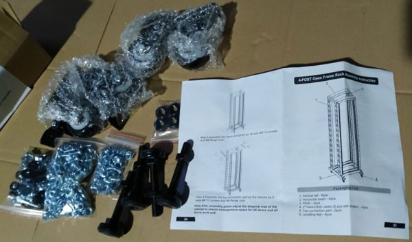 ALLNET 19"Grundgestell, zzbh. Ersatz Zubehör Set(Schrauben, Füsse, Rollen) SRB-Serie