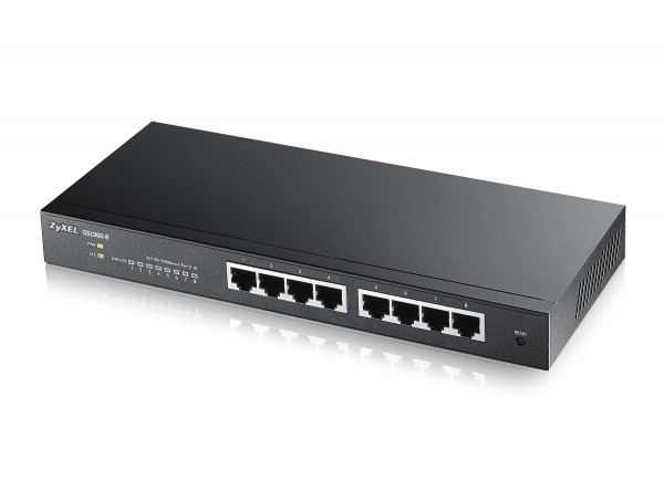 Zyxel Switch GS1900-8, 8x Gigabit Ports, smart managed, lüfterlos, L2